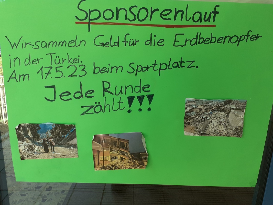 Plakat zum Sponsorenlauf