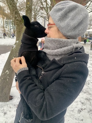 Frau Birkle mit Silvester