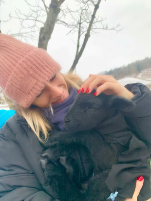 Frau Heizmann mit Silvester